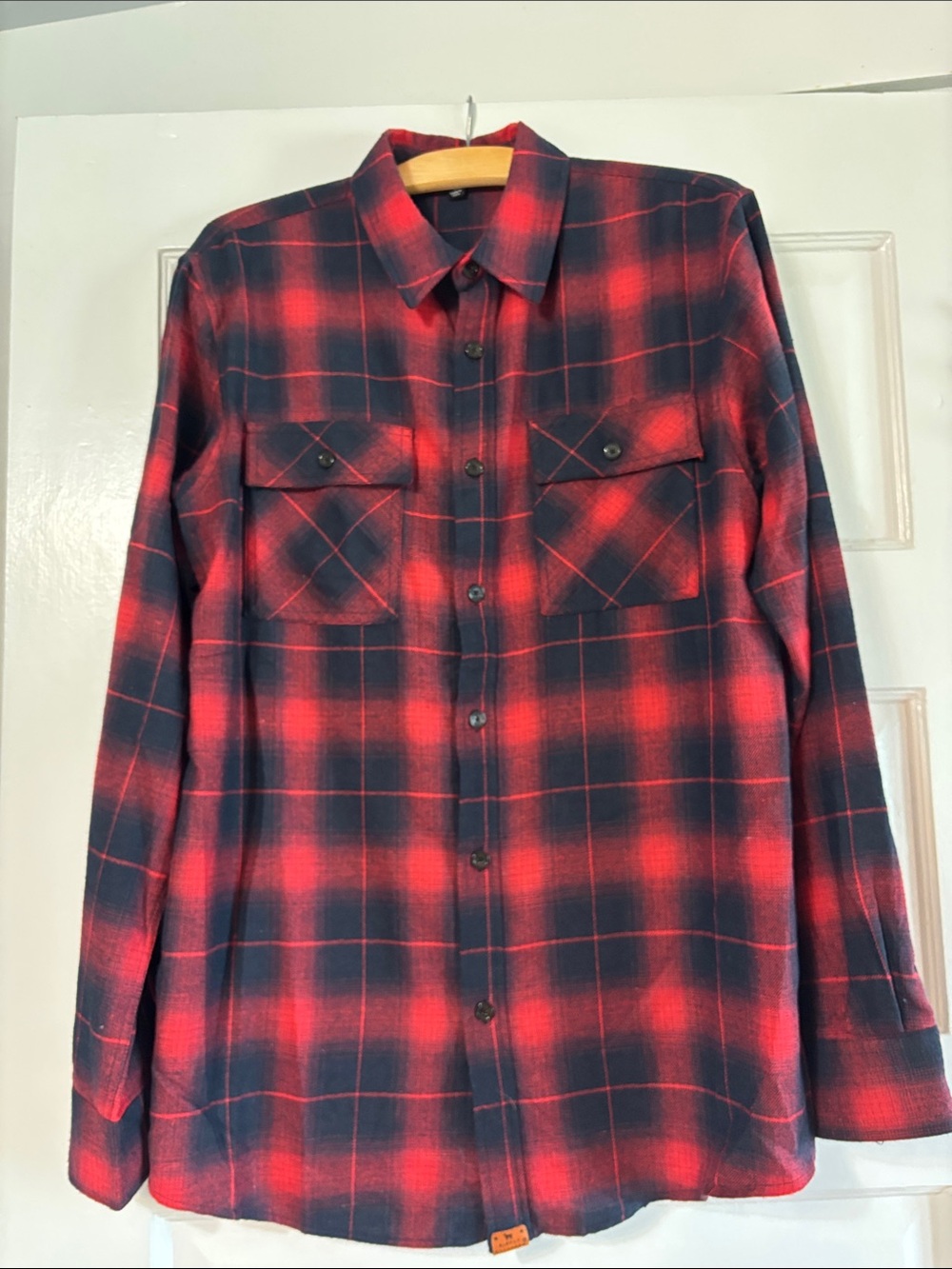 Simply Southern Red and Black Plaid Button-Down Shirt